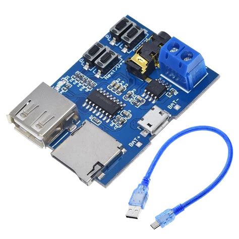 DAOKI TF Card MP3 Decoder Board Mp3 nondestructive Built-in Amplifier U ...