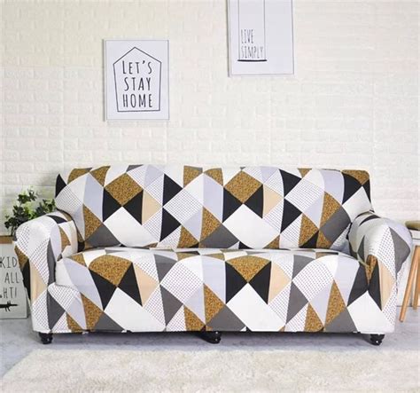 Printed Sofa Cover - Classic Beige – House of quirk