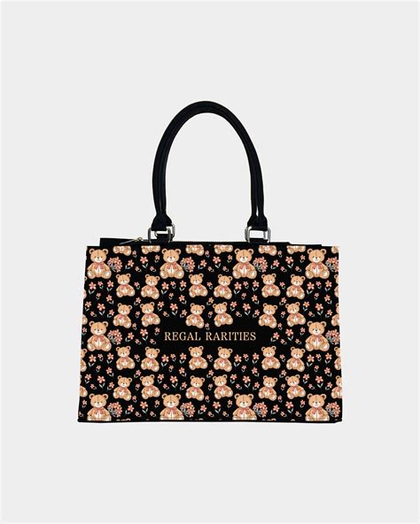 Cute Teddy Bear Customized Crossbody Sling Bag – Floral & Girly Aesthe