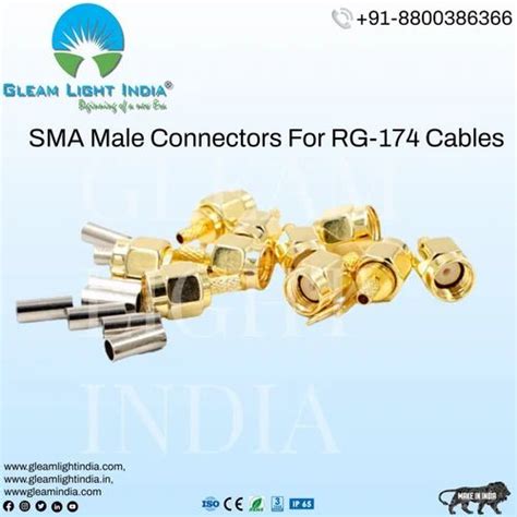 RF Connectors - SMA Male Connectors For RG174 Cables Manufacturer from ...