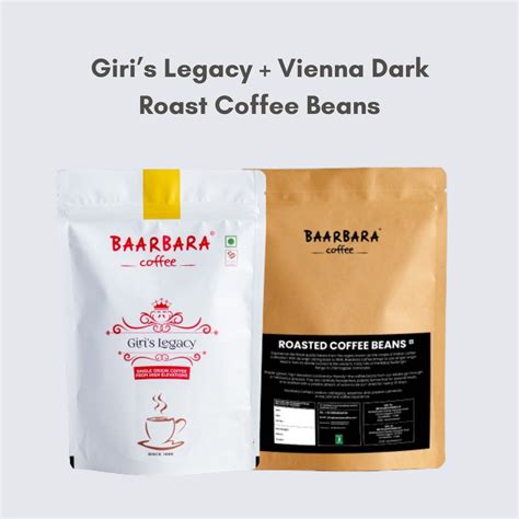Baarbara Coffee's Vienna Dark Roasted Coffee Beans + Giri's Legacy Pre