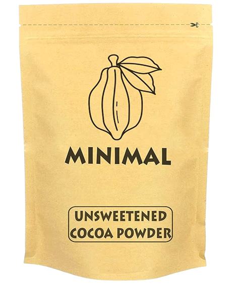 Minimal Unsweetened Non-Alkelized Cocoa Powder,1Kg (Organic Certified ...