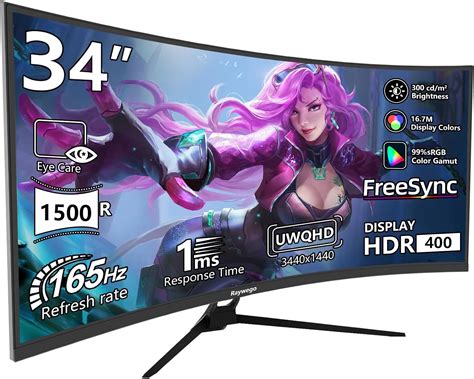 Raywego 34 inch Ultrawide Curved Computer Gaming Monitor India | Ubuy
