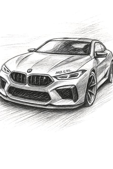 Bmw Car Sketch