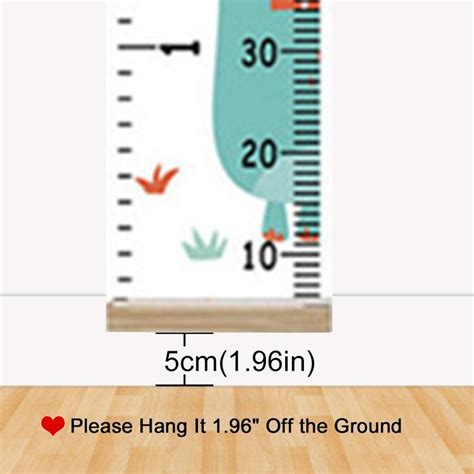 Kids Growth Chart Removable Canvas Roll Up Height Record Chart Ruler ...