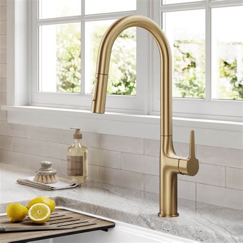 Gold Brass Kitchen Faucet – Things In The Kitchen