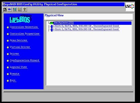 Raid 1 auf LSI MegaRaid SAS Controller 9261 erstellen - Florian's Blog