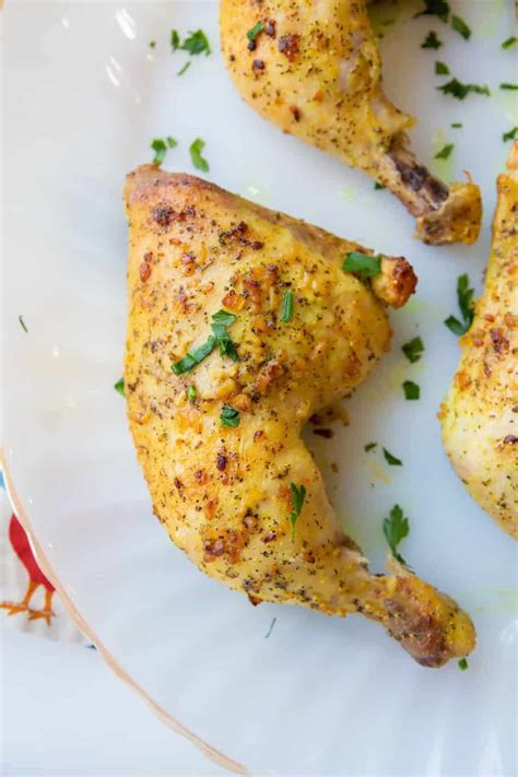 Oven Baked Chicken Leg Quarters - The Kitchen Magpie