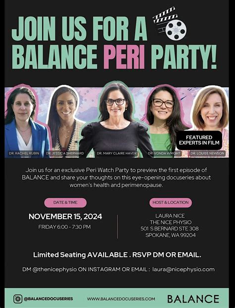 Catch a FREE prescreening of the womens health docuseries "BALANCE ...