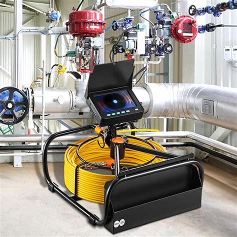 VEVOR Sewer Camera, 164Ft 4.3-in Screen, Pipeline Inspection Camera ...