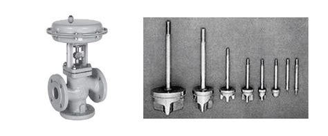 3 Way Globe Control Valve, Sight Flow Indicator, Electropneumatic ...