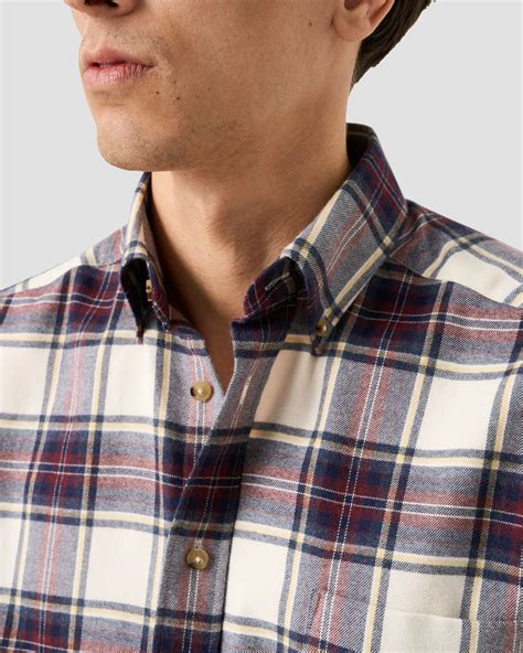 Plaid Check Flannel Shirt - Eton