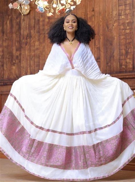 Eritrean Ethiopian Traditional Dress/ Habesha Kemis/ Zuria - Etsy ...