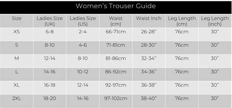Uk Trouser Size Conversion Size Guide Garcia