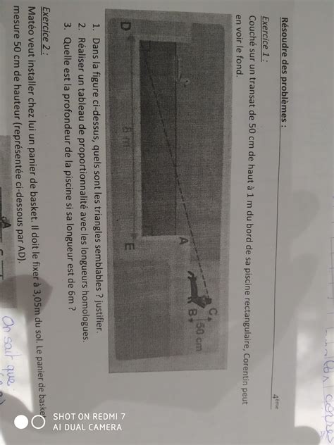 Bonjour je n'ai pas compris cette exercice merci - Brainly.in