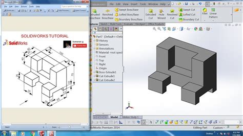 How to Use SolidWorks Basic Tutorial 的图像结果