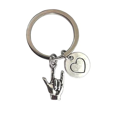Sign Language Key Ring/Keychain/Zipper Pull - Sign Language Keychain ...
