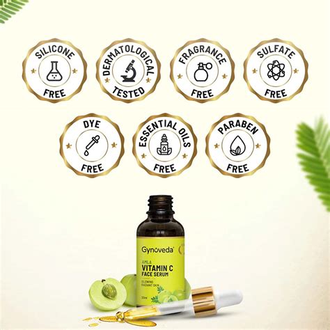 Buy GYNOVEDA AMLA VITAMIN C FACE SERUM FOR GLOWING, RADIANT, CLEAN AND ...