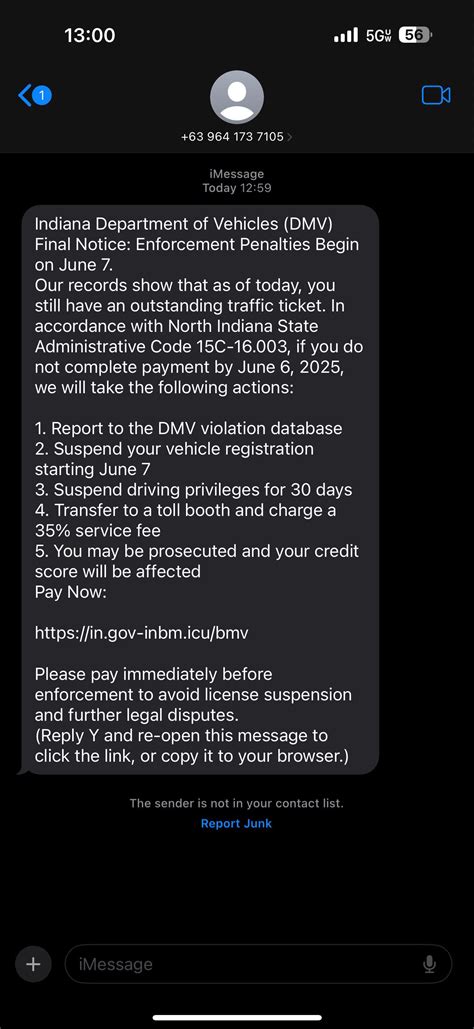 Indiana doesn't have a DMV. We have a BMV, and they won't text you to ...