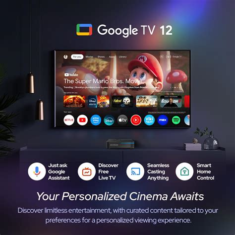 Rocktek Gx1 Uhd Streamer Google Tv 4k Uhd Streaming Player | Desertcart ...