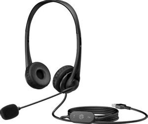 HP G2 Stereo with Noise-Cancelling Mic and in-Line Volume Control Wired ...