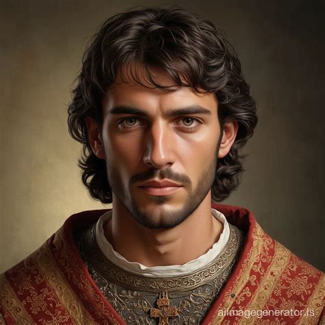 Exquisite Portrait of a 11th Century Spanish Nobleman in Christian ...