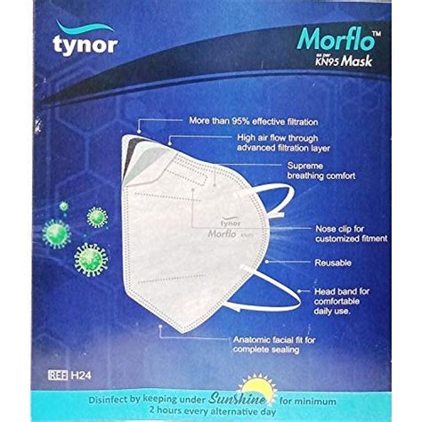 Tynor Morflo kn95 Face Mask Mouth Nose Cover Unisex Anti-Pollution ...