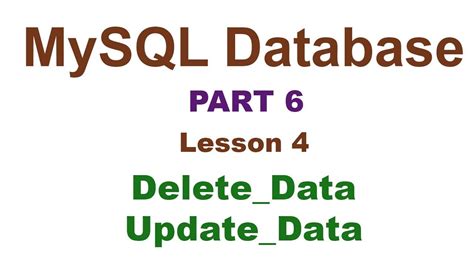 Image result for MySQL Delete Insert Update Hindi