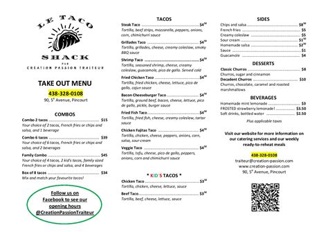 CRÉATION PASSION - takeout/delivery