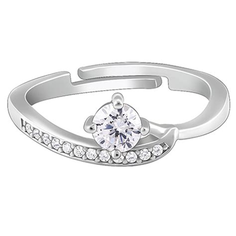 GIVA 925 Silver Anushka Sharma Zircon Embrace Ring, Adjustable | Rakhi ...
