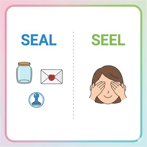 Seel or Seal: One Spelling Changes the Meaning