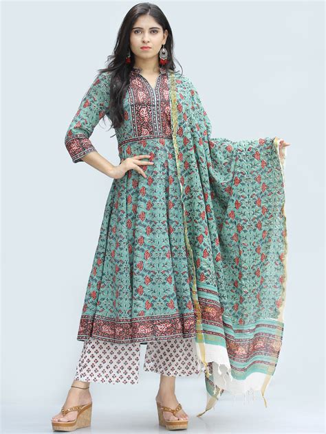 Rangrez Farhat - Set of Anarkali Kurta Palazzo & Dupatta - KS25D2328D ...