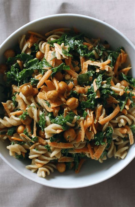 Chickpea and Kale Pasta Salad - Nutrition by Michaela