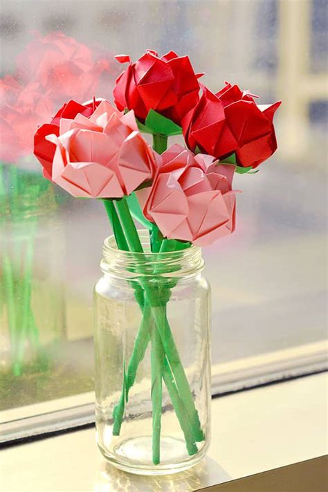 Image result for Paper Rose Flower Making