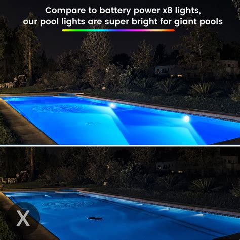 Snapklik.com : LyLmLe LED Pool Lights For Aboveground Pool, 40W 2 In 1 ...