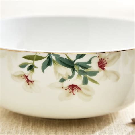 Buy Amara Azalea Maya Bone China Floral Print Serving Bowl - 1.2L from ...