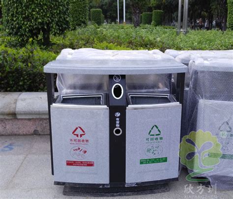 玻璃钢仿大理石垃圾箱图片-环卫垃圾桶网
