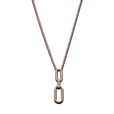 Diamond Paperclip Chain Drop Pendant | Shane Co.