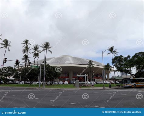 Iconic Concert Hall the Neal Blaisdell Arena Editorial Photo - Image of ...