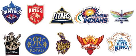 UNIq All IPL Teams/Indian Premier League Cricket Teams Logo Stickers ...