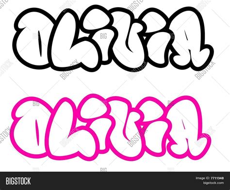 Name Olivia Graffiti Image & Photo (Free Trial) | Bigstock