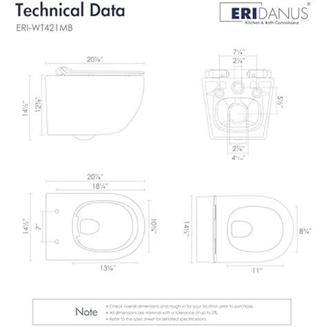 Eridanus Wall Hung Toilet with Tank, 2x6 In-Wall India | Ubuy