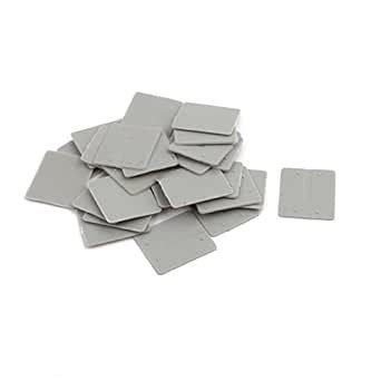 KTM Healthcare® 25Pcs DIN Rail Terminal Block End Plate Covers ...