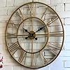 Buy Vintage Clock Hand-Crafted Metal Large Wall Clock / 24 Inch (60 CM ...