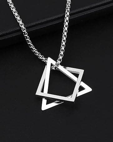 Fashion Frill Silver Chain For Men Geometric Stainless Steel Silver ...