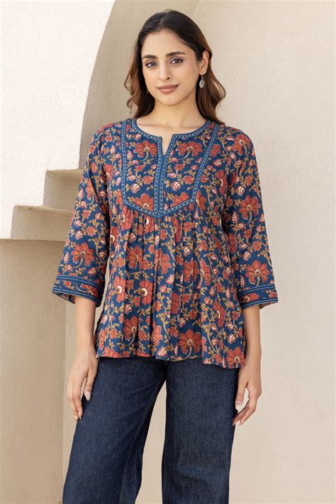 Alice Floral Top – Cottons Jaipur