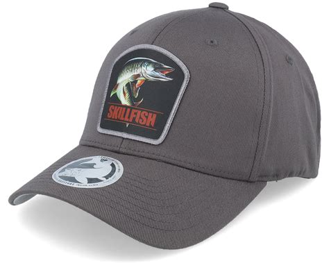 Muskellunge Muskie Wooly Combed Dark Grey Flexfit - Skillfish ...