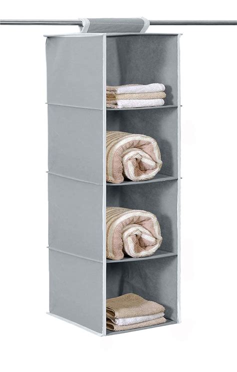 Kuber Industries 4 Shelf Closet/Wardrobe Hanging Organizer|Shoes ...