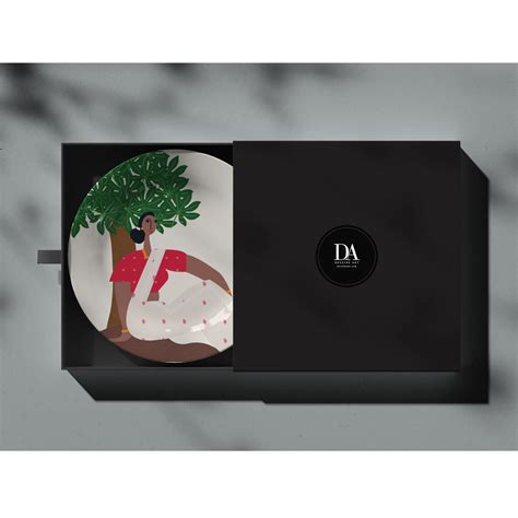 Gauri Under tree in sari: Buy Premium Quality Decorative Art Plates ...