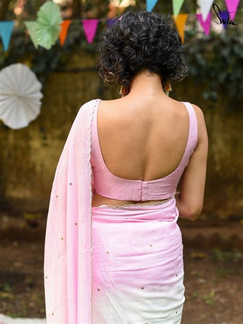 Silk Light Pink Sleeveless Blouse|Banaras Ki Galiyan|Suta